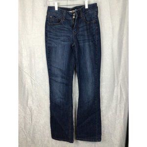 Levi's 526 Slender Boot Cut Jeans Size 2 Med Wash Blue 5 Pocket Front Zip